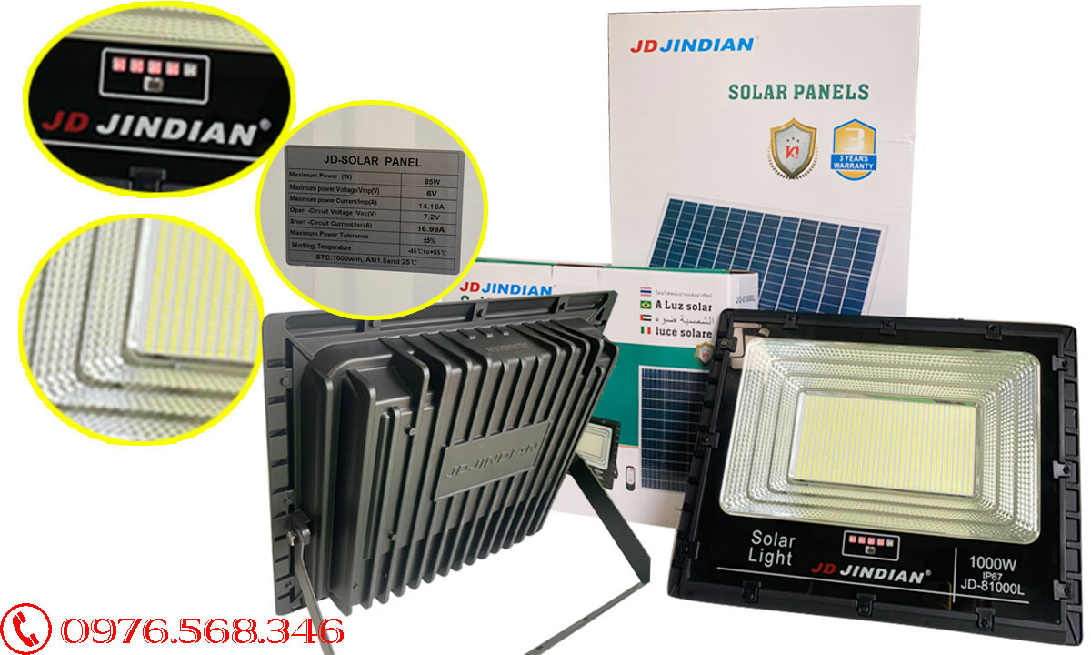 Đèn năng lượng mặt trời JD 81000